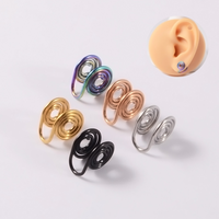1 Piece Basic Simple Style Classic Style Irregular 304 Stainless Steel 18K Gold Plated Ear Cuffs main image 1