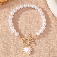 Elegant Lady Modern Style Heart Shape Alloy Plastic Women's Bracelets sku image 1