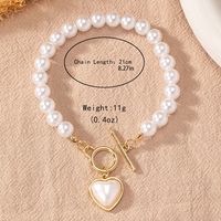 Elegant Lady Modern Style Heart Shape Alloy Plastic Women's Bracelets main image 2
