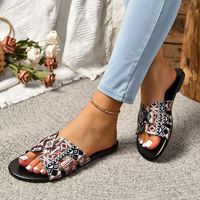 Women's Vacation Ethnic Style Color Block Round Toe Beach Sandals main image 7
