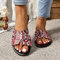 Women's Vacation Ethnic Style Color Block Round Toe Beach Sandals main image 3