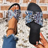 Women's Vacation Ethnic Style Color Block Round Toe Beach Sandals main image 9