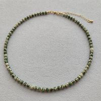 Simple Style Color Block Natural Stone Copper Beaded Women's Bracelets Necklace sku image 10