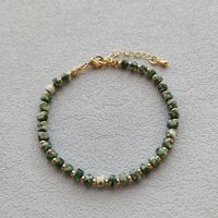 Simple Style Color Block Natural Stone Copper Beaded Women's Bracelets Necklace sku image 8