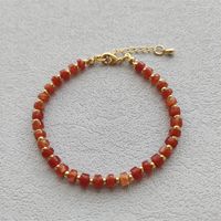 Simple Style Color Block Natural Stone Copper Beaded Women's Bracelets Necklace sku image 5