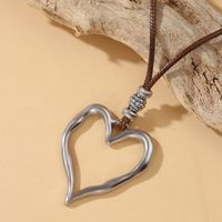 Vintage Style Vacation Heart Shape Alloy Alloy Women's Earrings Necklace Jewelry Set main image 6