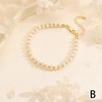 Bohemian Modern Style Circle Shell Beaded 18K Gold Plated Women's Bracelets sku image 2