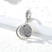 1 Pièce Argent Sterling Zircon Rond Brillant Pendentif main image 3