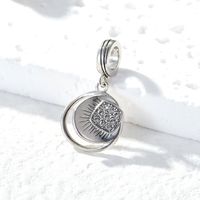 1 Piece Sterling Silver Zircon Round Polished Pendant main image 3