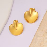 1 Pair IG Style Modern Style Classic Style Geometric Solid Color 304 Stainless Steel None 18K Gold Plated Drop Earrings main image 1
