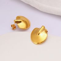 1 Pair IG Style Modern Style Classic Style Geometric Solid Color 304 Stainless Steel None 18K Gold Plated Drop Earrings main image 6