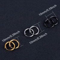 1 Pair Modern Style Streetwear Geometric 304 Stainless Steel 14K Gold Plated Ear Cuffs main image 2
