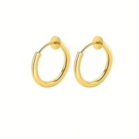 1 Pair Modern Style Streetwear Geometric 304 Stainless Steel 14K Gold Plated Ear Cuffs sku image 3