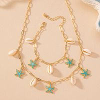 IG Style Vacation Modern Style Starfish Shell Alloy Shell Women's Bracelets Necklace main image 5