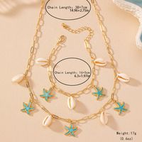 IG Style Vacation Modern Style Starfish Shell Alloy Shell Women's Bracelets Necklace main image 2