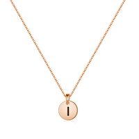 Argent Sterling Plaqué Or 14K Style Simple Style Classique Commuer Placage Rond Lettre Pendentif sku image 9