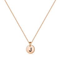 Argent Sterling Plaqué Or 14K Style Simple Style Classique Commuer Placage Rond Lettre Pendentif sku image 10