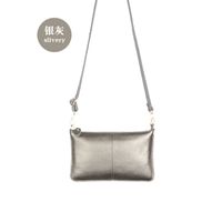 New Leather Ultra-thin Zipper Lychee Pattern European And American One-shoulder Messenger Bag Envelope Bag sku image 15