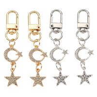 Simple Style Solid Color Alloy Inlay Rhinestones Keychain main image 5