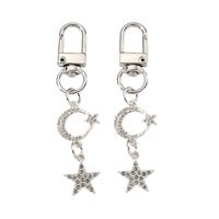 Simple Style Solid Color Alloy Inlay Rhinestones Keychain main image 3
