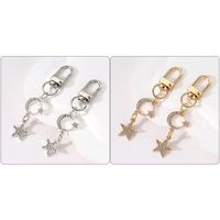 Simple Style Solid Color Alloy Inlay Rhinestones Keychain main image 4