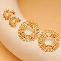 1 Pair Basic Modern Style Classic Style Sun 304 Stainless Steel None 18K Gold Plated Ear Studs main image 6