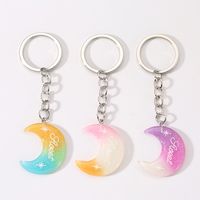 Simple Style Color Block Resin Star Resin Keychain main image 1