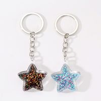 Simple Style Color Block Resin Star Resin Keychain sku image 2