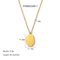 IG Style Nordic Style Plant 304 Stainless Steel 18K Gold Plated Women's Pendant Necklace sku image 1