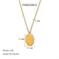 IG Style Nordic Style Plant 304 Stainless Steel 18K Gold Plated Women's Pendant Necklace sku image 6