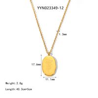 IG Style Nordic Style Plant 304 Stainless Steel 18K Gold Plated Women's Pendant Necklace sku image 12