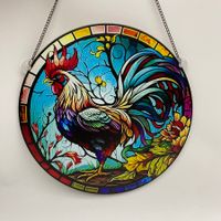 Cute Artistic Chicken Arylic Pendant Artificial Decorations sku image 3