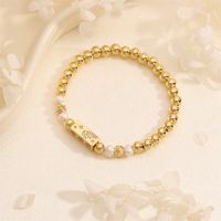 Wholesale Basic Modern Style Classic Style Star Moon Copper Beaded Inlay Freshwater Pearl Zircon Bracelets sku image 1