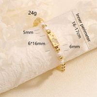 Wholesale Basic Modern Style Classic Style Star Moon Copper Beaded Inlay Freshwater Pearl Zircon Bracelets main image 3