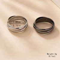 IG Style Modern Style Simple Style Solid Color Iron Unisex Rings main image 2