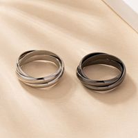 IG Style Modern Style Simple Style Solid Color Iron Unisex Rings main image 3