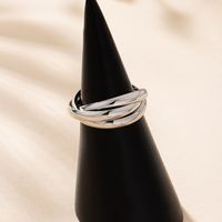 IG Style Modern Style Simple Style Solid Color Iron Unisex Rings main image 4