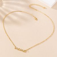 Wholesale Jewelry MAMA Simple Style Letter Zinc Alloy Necklace main image 3