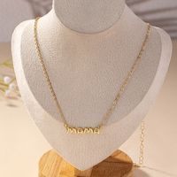 Wholesale Jewelry MAMA Simple Style Letter Zinc Alloy Necklace main image 5