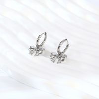 1 Pair Elegant Lady Bow Knot Plating 304 Stainless Steel 18K Gold Plated Drop Earrings main image 6