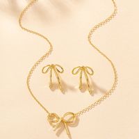 IG Style Sweet Simple Style Bow Knot Alloy Women's Jewelry Set main image 5