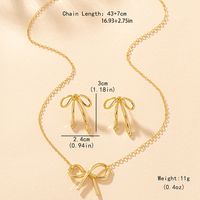 IG Style Sweet Simple Style Bow Knot Alloy Women's Jewelry Set main image 2