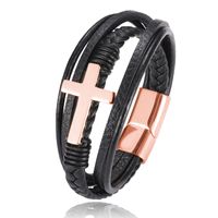 Fashion Cross Stainless Steel Bracelets 1 Piece sku image 8