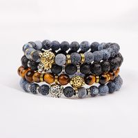 Casual Vintage Style Simple Style Animal Alloy Natural Stone Men's Bracelets main image 2