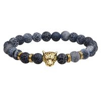 Casual Vintage Style Simple Style Animal Alloy Natural Stone Men's Bracelets main image 6