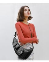 Unisex Solid Color Pu Leather Zipper Fanny Pack main image 5