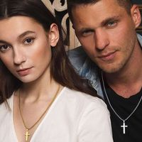 304 Stainless Steel 14K Gold Plated Casual Vintage Style Plating Cross Pendant Necklace main image 6