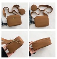 Women's Small Pu Leather Solid Color Streetwear Zipper Shoulder Bag main image 5