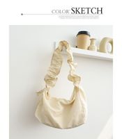 Women's Medium Nylon Solid Color Basic Square Zipper Shoulder Bag main image 6