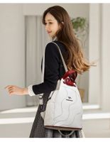 Anti-theft 17 Inch Solid Color Daily Women's Backpack main image 2